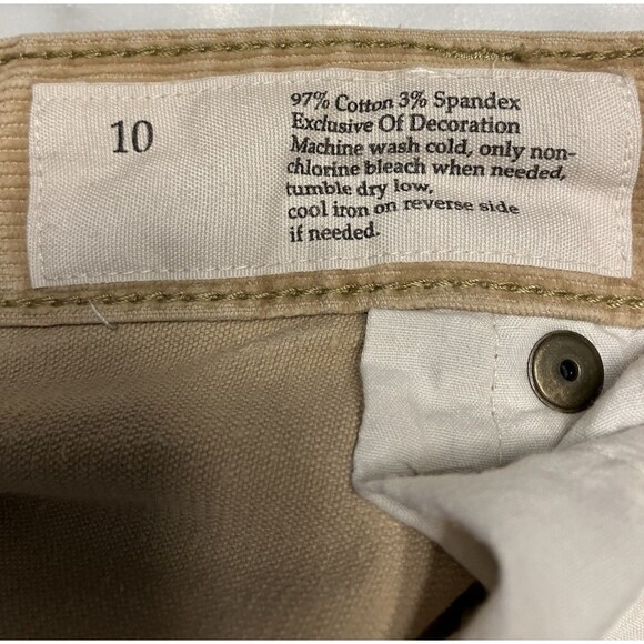 Ann Taylor LOFT Womens Brown Bootcut Corduroy Pants Size 10 Waist 32" Inseam 30" - Picture 3 of 4